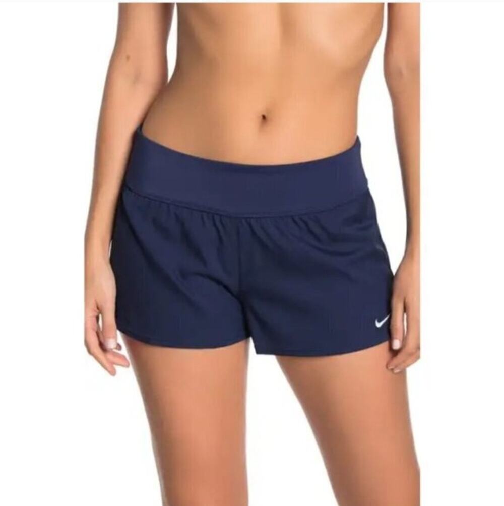 Nike Women's Solid Element Swim Boardshorts Bottom Midnight Navy Size XL